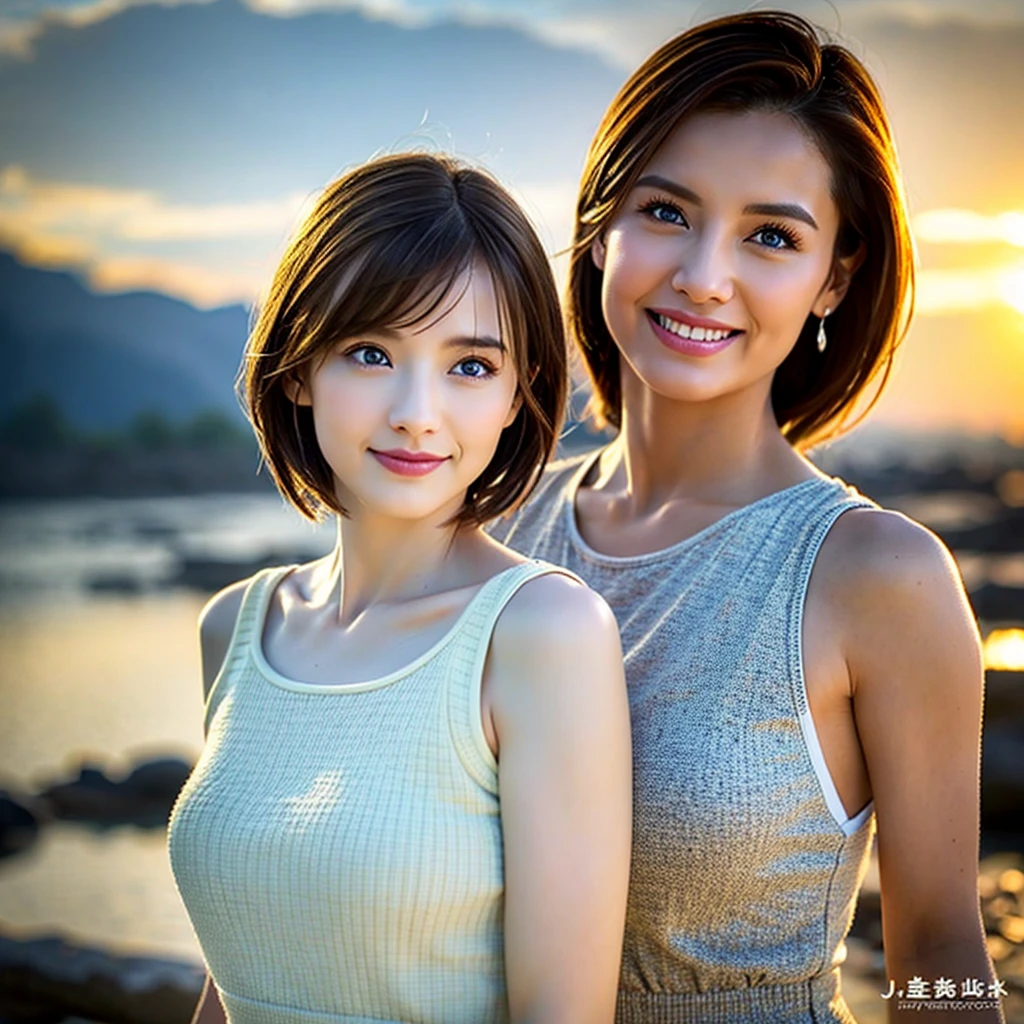 (Realistic, 超Realistic:1.4), 16K HDR, High resolution,((Whiskey Glass)),((Whiskey Bottle)),((Whiskey Glass)),Happy Smile、Short Hair,The best smile、Japanese Actress,so beautiful(It looks like the real thing),Evening Dresses,Cocktail Dresses、Whiskey Bottle、The Macallan、Johnnie Walker、、Old Parr、whiskey、Slim couple、Model Couple、(Realistic, Intricate details:1.2), Single Malt、scotch、Rocks glass、Shot Glasses、Whisky on the Rock、Scotland、Amazing view of the sunset sky and clouds、,Digital SLR camera, Soft lighting, Detailed Background, Volumetric lighting, Sharp focus, super Realistic 肌,so beautiful表現です,Cloud Effect:1.2、プロ品質のHigh resolution、Best Quality,Slim figure,Highly detailed face,Detailed eyes,Beautiful Lips,Excellent light particles,Cinema Lighting,blue eyes,