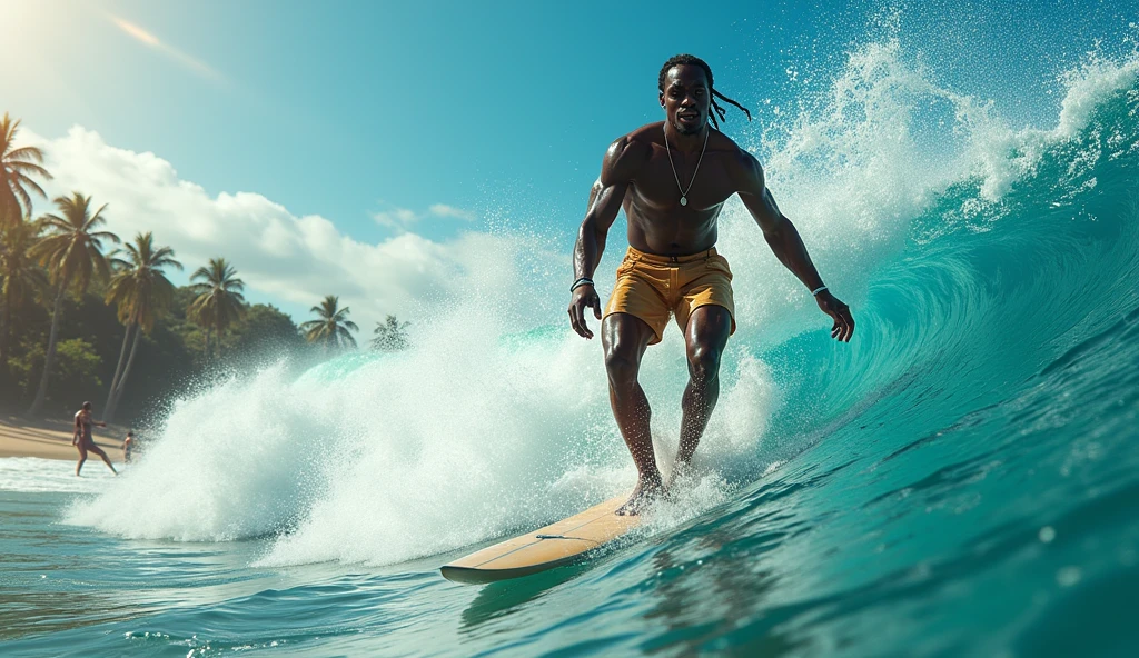 create image of the first Polynesian surfers