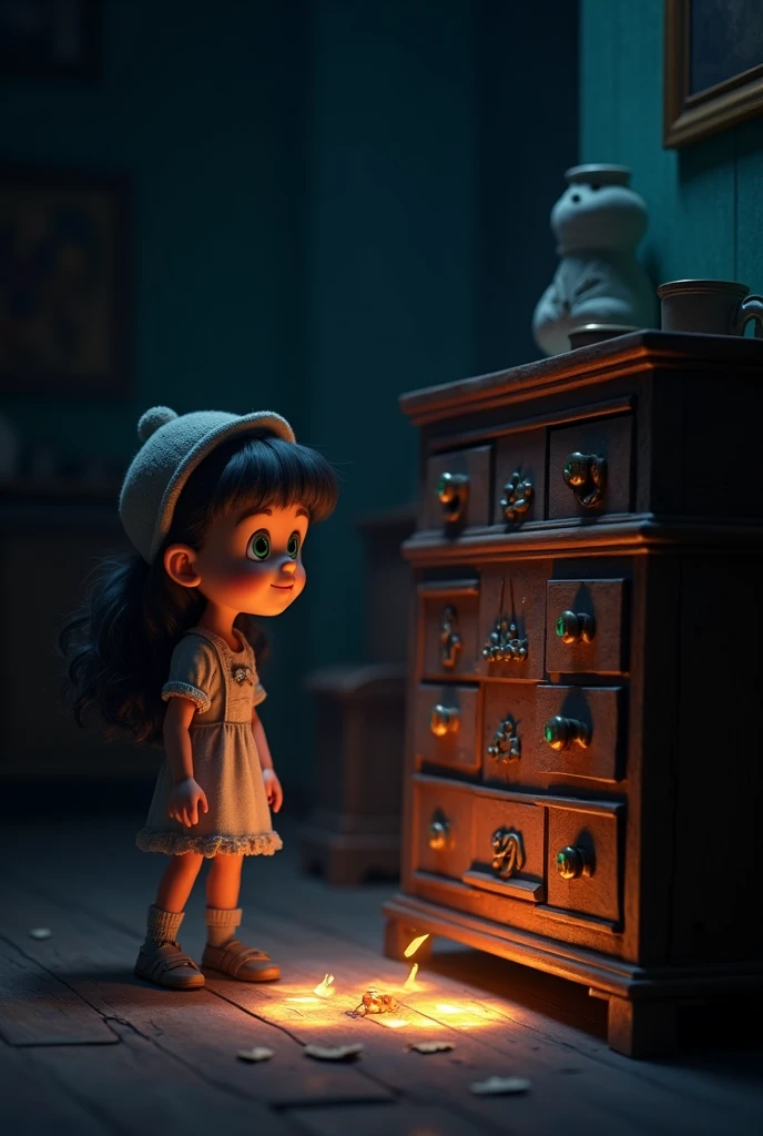 ((best quality)), ((masterpiece)), (detailed), a scene of an cute character girl sitting on a chair, Victorian age clothes, (shy miniature), Cute small girl, chibi, 1girl, solo, beautiful eyes, disney artwork, unreal engine, cozy indoor lighting, fantasy, artstation, detailed, digital painting,cinematic,character design by mark ryden and pixar and hayao miyazaki, unreal 5, hyperrealistic, octane render, in a vintage Living Room, in Cypernoir style <lora:epiNoiseoffset_v2:1>
