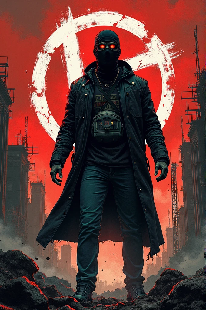 (masterpiece, realistic photo, raw,:1.4), (extremely complex:1.2), close-up, cinematic light, side lighting, ultra high resolution, best shadow, RAW, upper body, red coat, with the cap on the head, mask of Salvador Dalí, with an AK47 in his hands, burning bench of background and helicopters flying overhead, in a sky of smoke. --auto