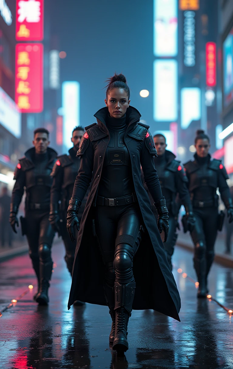 Cinema lenses，cinematic lighting，realistic photography, dark hair, woman (big hair), (angry), commander of hellish beings, very tight and transparent red clothes with gray details (very detailed clothes), (Battle wounds), (Focus on her face), (metal shoulder pads), Huge breasts (large), (perfect breasts), (topless), ruined city, Hong Kong movie scenes, Kowloon walled city，Disorderly city characters