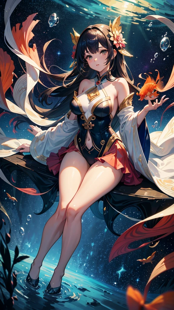 absurderes, high resolution, ultra detaild, 1 girl, standing alone, extremely detailed eyes, Woman,long blonde hair,lpngo white dress, highly detailed dress, chic, Guweiz, Detailed digital animation artwork, Rostland 8K, Ross trance style, 4K anime-style, Guweiz on ArtStation Pixiv, guweiz on pixiv artstation, High-quality, detailed artwork in 8K, beautiful fantasy anime, 4k anime art wallpaper, 4k anime art wallpaper