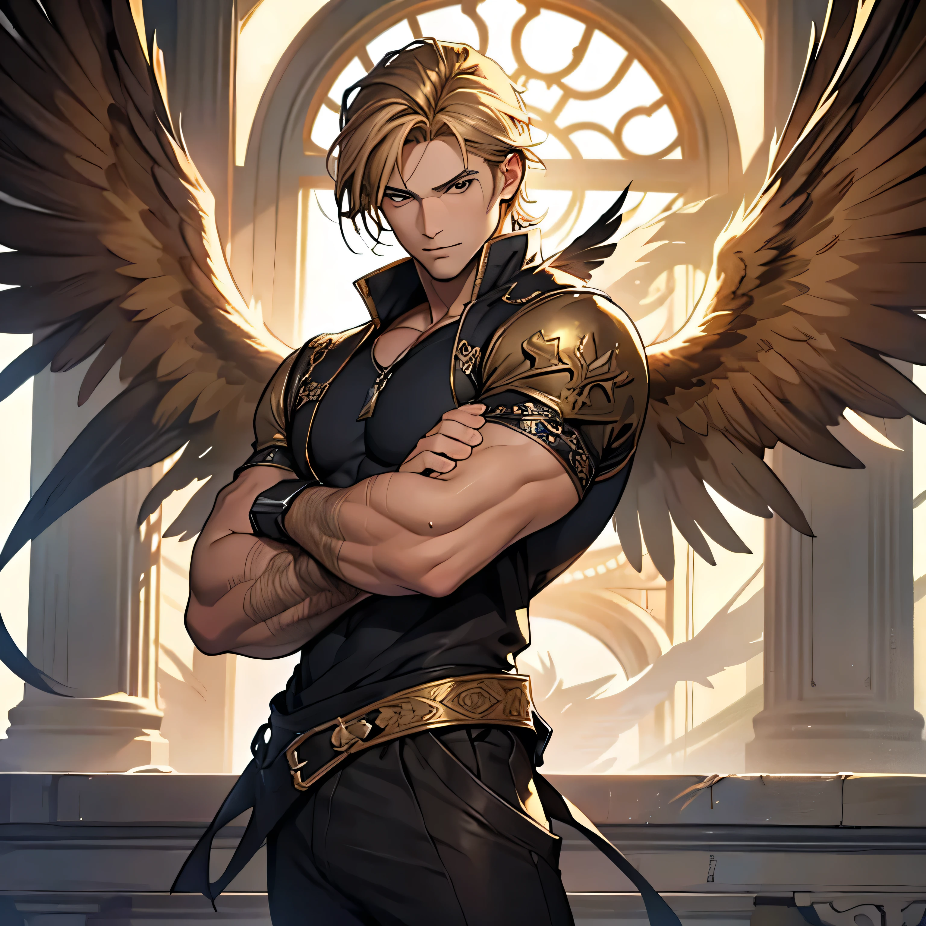 golden swordsman angel, sexly