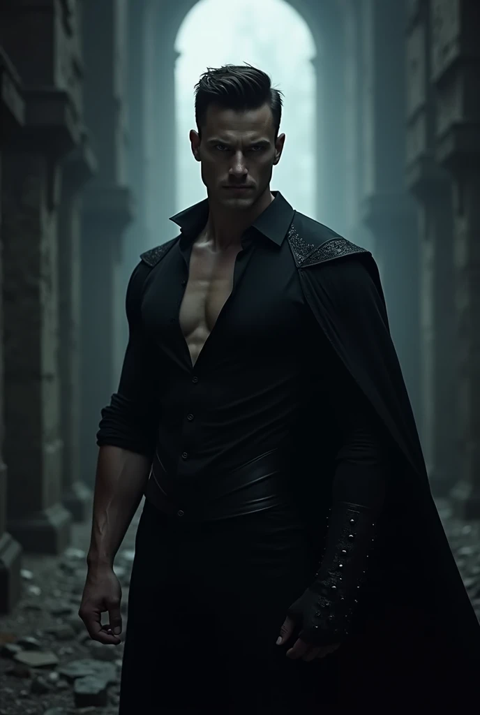 (best quality,highres,masterpiece:1.2),dark background,ultra-detailed,cavaleiro das trevas,immensely detailed batman,brooding atmosphere,impressive costume design,sharp focus,intense shadows,gritty and realistic,moody lighting,detailed facial features,bat logo on the chest,fierce expression,cape flowing dramatically,brooding eyes,perfect anatomy,dynamic posing,ominous silhouette,high contrast,deep shadows,foreboding atmosphere,stark colors,dramatic composition,urban setting,night time,gothic architecture,intense and powerful presence,breathtaking realism,artistic interpretation,masterful rendering,skilled brushwork,subtle color gradients,dynamic action,iconic superhero,impressive physique,exquisite attention to detail,imposing figure,fearless protector,mesmerizing intensity,striking visual impact,vibrant colors,emotive expression,compelling storytelling,hint of mystery and danger,epic and atmospheric,immersive experience,suspended in action,extraordinary craftsmanship,immortalized in art