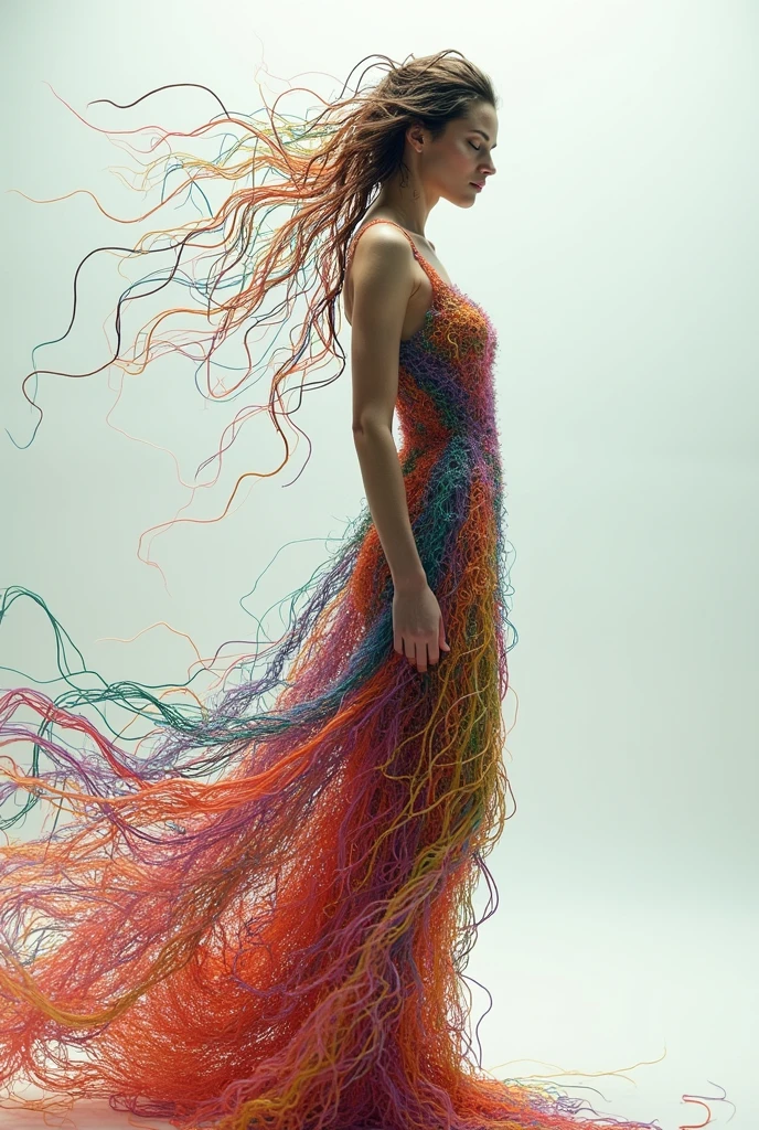 A woman in thread - SeaArt AI