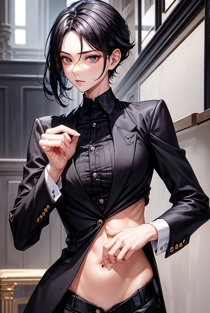 ((Divine Punishment Execution Idol, beautiful girl, Baby Face)), Execute divine punishment, Possessing tools of punishment, (Small and slender figure), (Slender body line:1.2), ((Open Punishment Executive Unit Uniform Jacket:1.2)), (Beautiful , beautifully shaped nipplest Hair, Small beautiful butt, (Detailegs:1.1, Slim and beautiful thighs:1.2), Beautiful eyes in every detail, Beautiful small face, Beautiful hip joints, Captivating Lips, (Ultra-detailed eyes and face:1.3, Professional photography techniques), (Highest quality, 8K, masterpiece:1.2, RAW Photos), (Photorealism:1.3), (Perfect Anatomy:1.2), (Smooth body:1.3, Delicate beautiful skin), (Beautifully shaped crotch), (Detailed hands:1.2, Beautiful little hands of a girl:1.3),