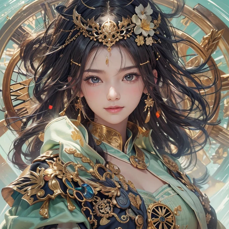 (realisticity: 1.2), best quality, 1girl, official art, unity 8k wallpaper, ultra detailed, beautiful and aesthetic, masterpiece, best quality, (zentangle, mandala, tangle, entangle), (fractal art:1.3) , 1girl, extremely detailed, dynamic angle, cowboyshot, the most beautiful form of chaos, elegant, a brutalist designed, vivid colours, romanticism, by james jean, roby dwi antono, ross tran, francis bacon, michal mraz, adrian ghenie, petra cortright, gerhard richter, takato yamamoto, ashley wood, atmospheric, ecstasy of musical notes, streaming musical notes visible