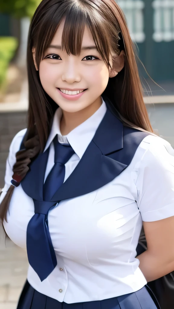 Realistic photos of (1 cute Korean star) medium hair, 32 inch breasts size, slightly smile, waist tie shirt, pants, in waist tie shirt, in amusement park, roller coaster is backdrop, close-up, Canon, UHD