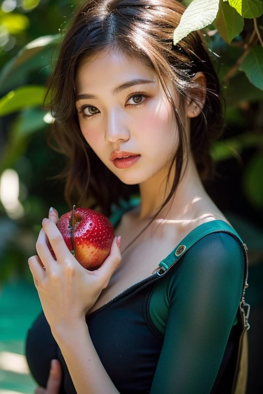 (wears glasses)、Harvesting fruits、grapes、muscat、absolutely outstanding image, very extremely beautiful、masterpiece, top-quality,a picture, kawaii、(Colossal tits:1.2)、,8K,Japan girl realistic young idol、Young cute gravure idol、Young Sensual Gravure Idol、Young gravure idols、model in Japan