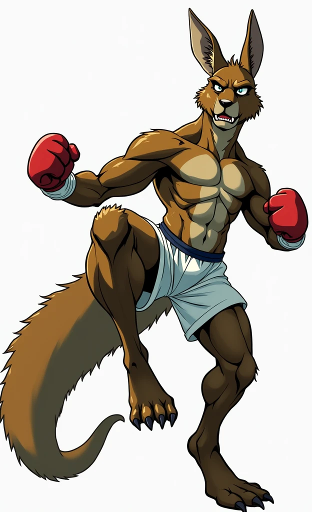 kurama, 4k, high resolution, best quality, posted on e621, solo, anthro body, male, adult, very masculine, (very muscular, very defined muscles, strong pectorals, large pecs, muscular arms, muscular legs, heavyweight:1.3), correct anatomy, (white background, no background:1.2), (by wfa:0.6), (by spelunker_sal:0.6), (taran fiddler anatomy, chunie lighting:1.0), (red speedos, bulge:1.2), (detailed eyes:1.2), (detailed shading, photorealistic shading, masterpiece:1.2), confident, proud, strong, front view, flexing muscles, half body, angry face, furrowed brows, looking at viewer