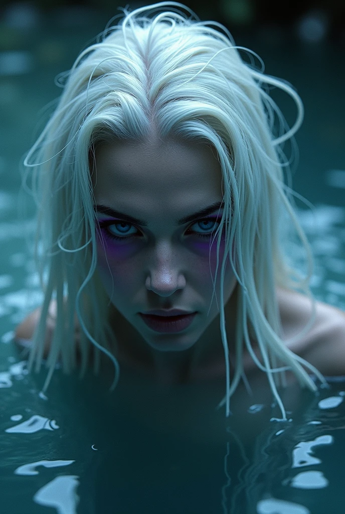 ((daenarys targaryen)) ((nude)), ((goddess)), swimming in water, mermaid, 