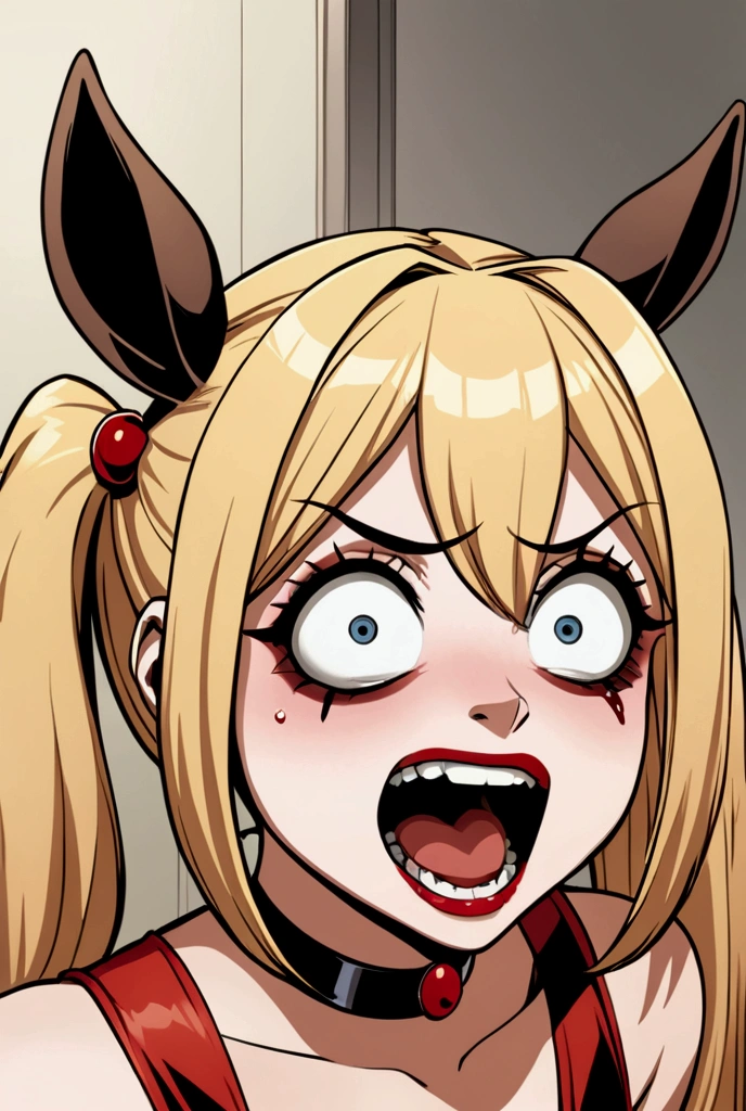 (((Masterpiece))), (((Best Quality: 1.4))), ((Super Detail: 1.4)) , hyper detailed gouache painting of a female Metallia, one girl, hyper detailed face features, expressive face, detailed textures, natural skin shader, volumetrics, warm undertones under her skin, ultra High resolution. long blond hair, fox ears ,witch hat with an purple eye, twin braids, slim sporty body, big tits, green eyes, sharp teeth, naked, vaginal or anal sex with a huge dildo, sex with a huge horse cock.