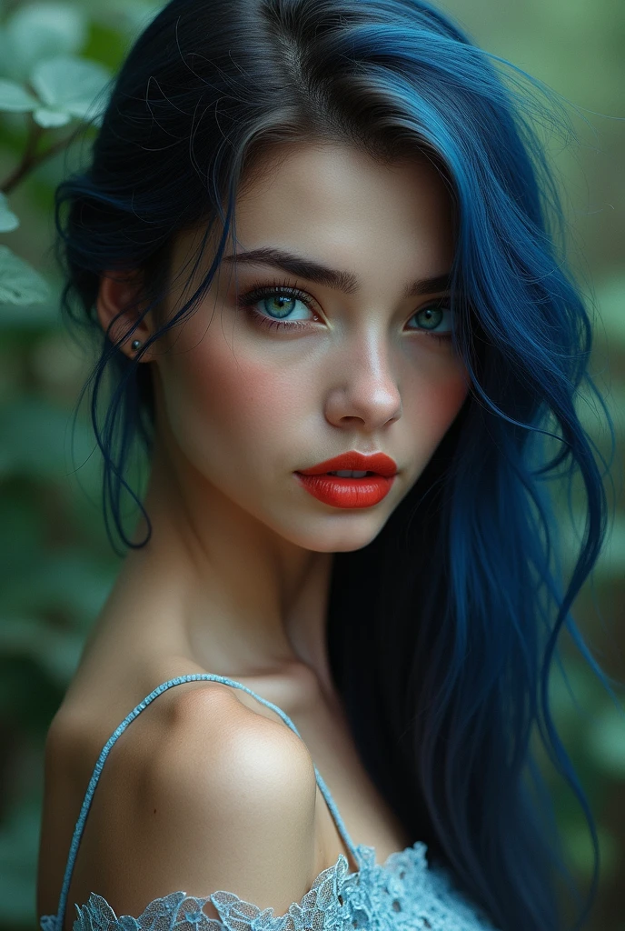 Black Hair、folder、Round eyes、False eyelashes、Straight hair, Wavy Hair、correct、Deep Red Lipstick、Striped Hair、Brown Hair、Blue Hair、(Gradient Hair)、Asymmetrical hair、Hair behind the ear、Crossed bangs、Long Hair、((お尻までLong Hair))、Long Hair、Straight bangs、Smooth, Silky Hair、Hair up on one side、とんでもなくLong Hair、Light brown eyes、Ring Eye、Round eyes、Wicked Smile、A light smile、Cast a Shadow、(Extraordinary presence)、Atmospheric perspective、Backlight、Exposure、Lens flare、、最high quality、超High resolution、超High resolution、Very realistic, masterpiece、correct、Textured skin、high quality、最high quality、Awards、32K, 髪のfolder、Crafty、(Close your eyes and smile)、Embarrassed Laugh、correct、Shine、360° View、Very detailed、超High resolution、解剖学的にcorrect、masterpiece、Accentuate your breasts、High resolution、Attention to detail、Long eyelashes、A slight blush、Compensate, (((Full Body Shot)))、(Hands on hips)、Seductive pose、Shooting from a distance、Different angles of view、Eye height 、Looking up from below、