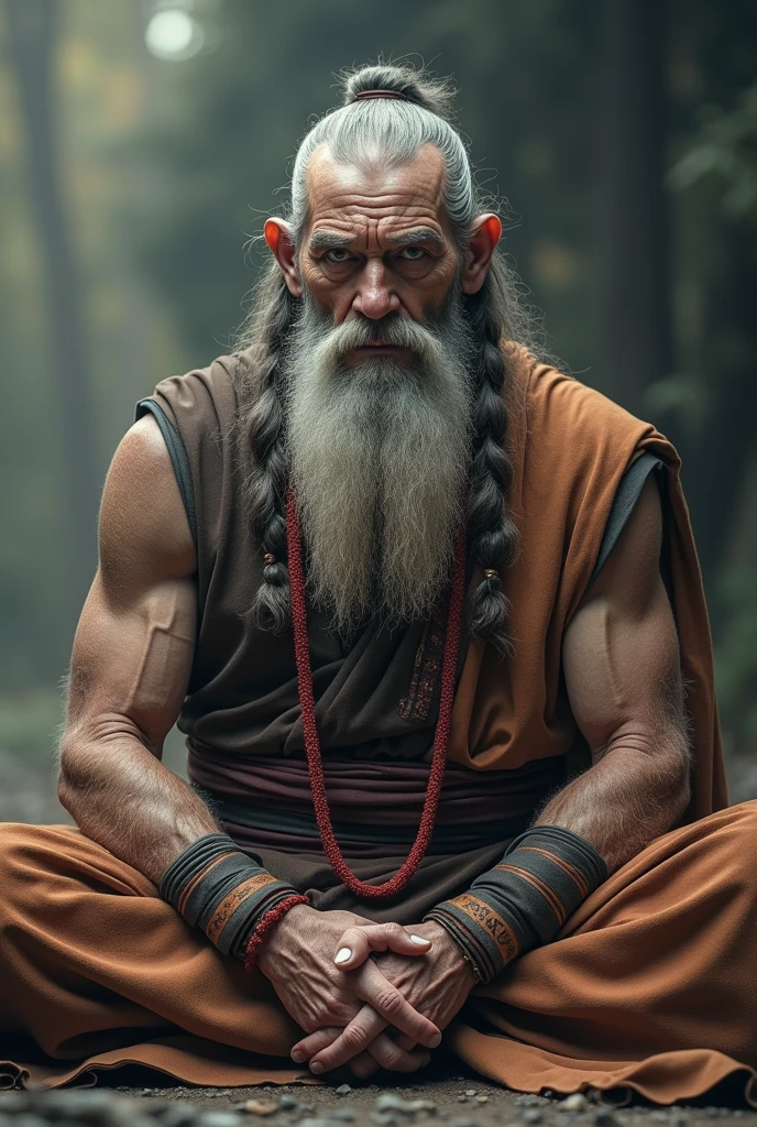 （Solitude、Alone、individually）））、（（Senescence、senile））、Wrinkles、（（（one old man）））、Older、grey hairy body, White hair、hairy pubic、Hirsutistic、very old、Beard、（（（fat guy）））、Rounded、Fat、、（（Obese））、Raised sexy、Pose for it、Shyness blush、No clothes、big breasts exposed cleavage、Old king style、（mtu、male people、Male、ember、ember、The male）、
