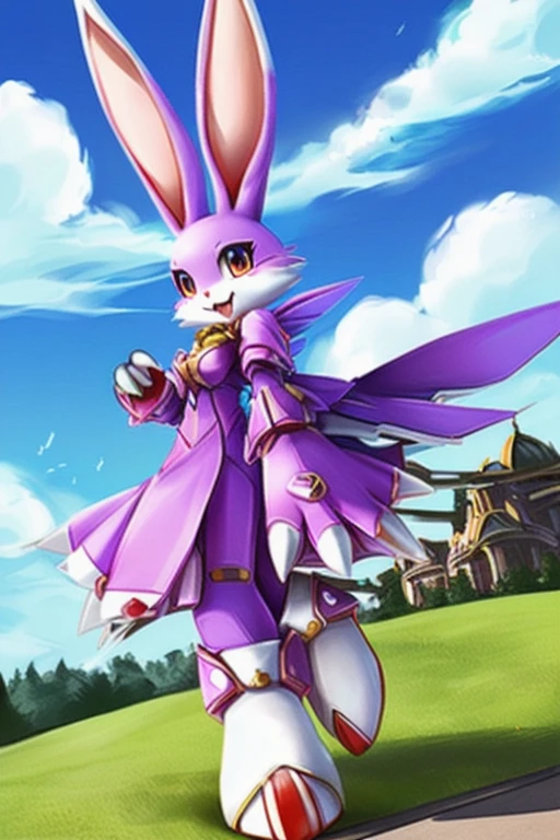 Female furry sara rabbit digimon style 