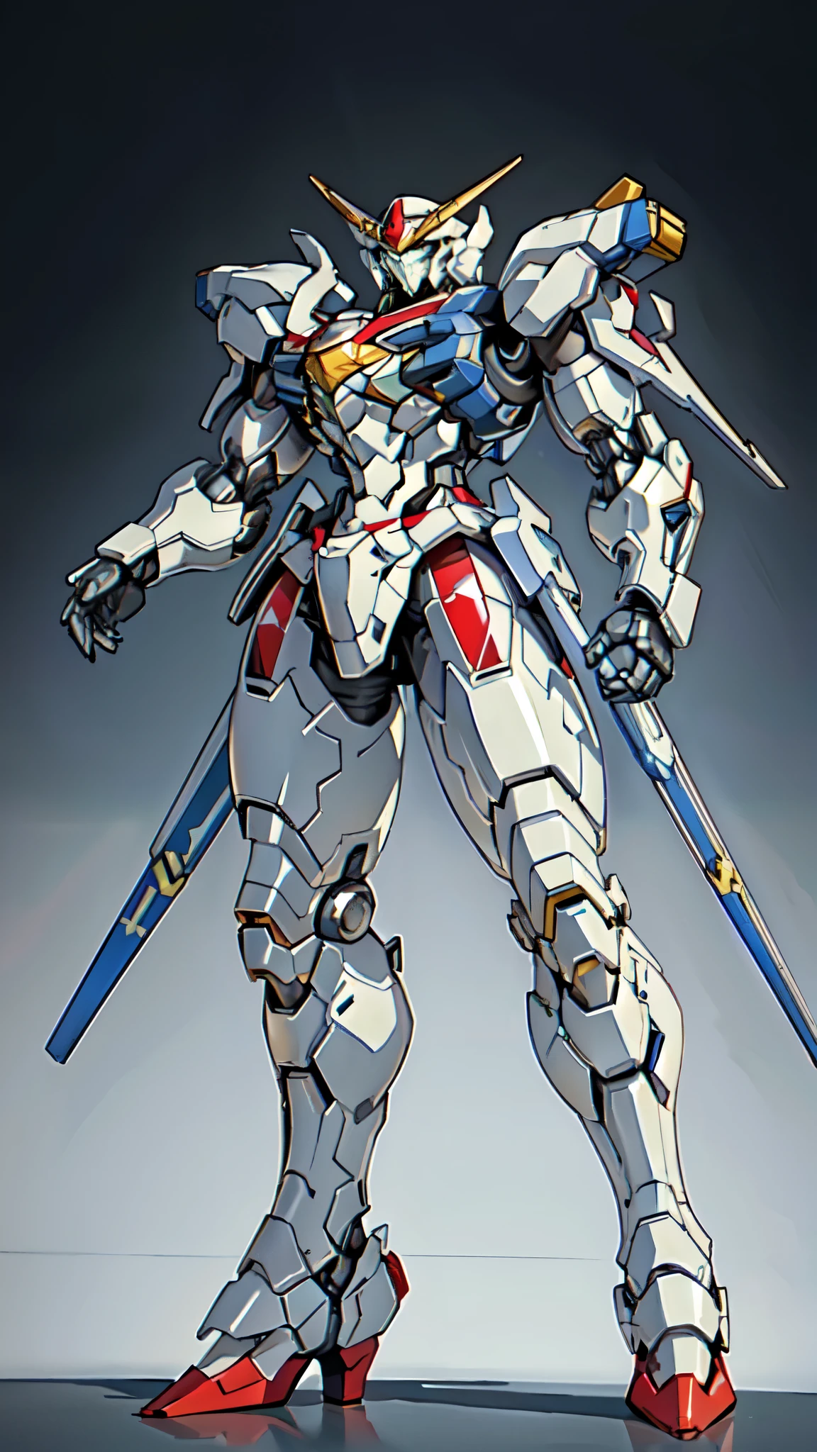 (masterpiece:1.5, best quality:1.5, extremely delicate:1.5), (male:1.5), humanoid Mecha, fully enclosed shoulder guards, matching arm and leg guards, full body, full armor, the design balances heavy with agility, (the color scheme is primarily Green with Red and White accents, the concept Inspired by Heavy Robot, HRS), organic biotech armor, standing, floating high above the futuristic sci-fi city, exquisite and mature art style, (aura effect, glowing eyes, the armor glows), metallic, dramatic, high definition, highres, ultra-detailed, ultra-fine painting, professional, perfect body proportions, anatomically correct, symmetrical face, extremely detailed eyes and face, high quality eyes, creativity, RAW photo, UHD, 32k, Natural light, cinematic lighting, masterpiece-anatomy-perfect