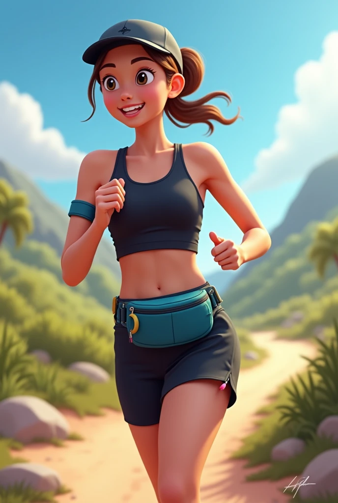 Beautiful Brazilian girl, brown hair in a ponytail, 18 years old, beautiful thin figure symmetrical eyes, (beautifully detailed face, beautiful detailed eyes), dramatic lighting, (photo realism:1. 4), realistic, sharp focus, HD, highly complex, intricate, photography, hyperrealism, hyperrealistic, raytracing, physics-based rendering, ((8k, RAW photo, masterpiece), High detail RAW color photo, (highest quality), (best shadow), (best illustration), ultra high resolution, highly detailed CG unified 8K wallpapers), rim lighting, vivid color, post-processing, vibrant, color grading, Posing in a vineyard, wearing tight leggings and a sports bra, showing her butt, holding a glass of white wine
