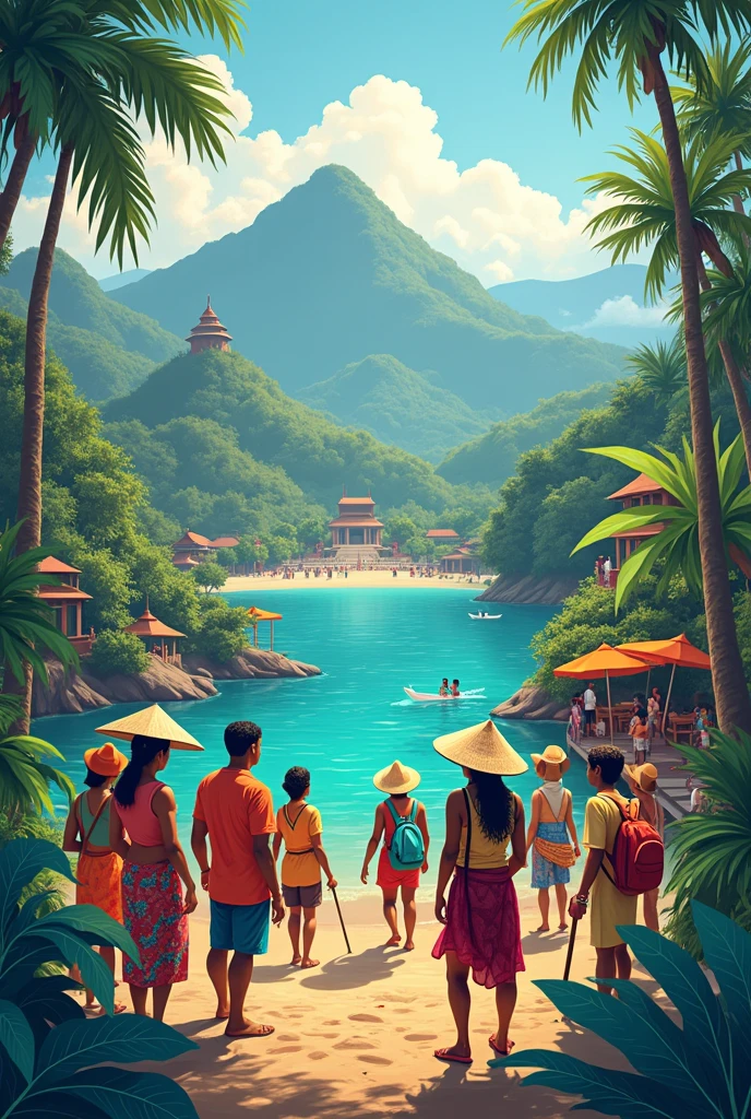 Thai people on the beach