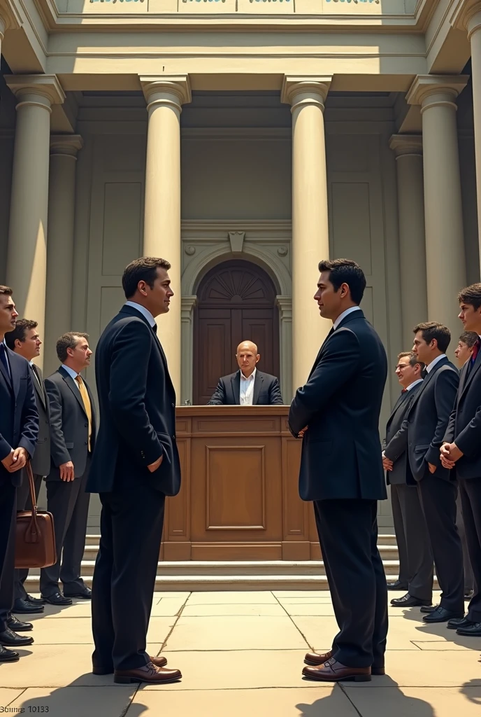 Absurd resolution, high resolution, (masterpiece: 1.4), hyper-detail, oversized meeting room, screen, a group of men in suits, very excited happy expressions