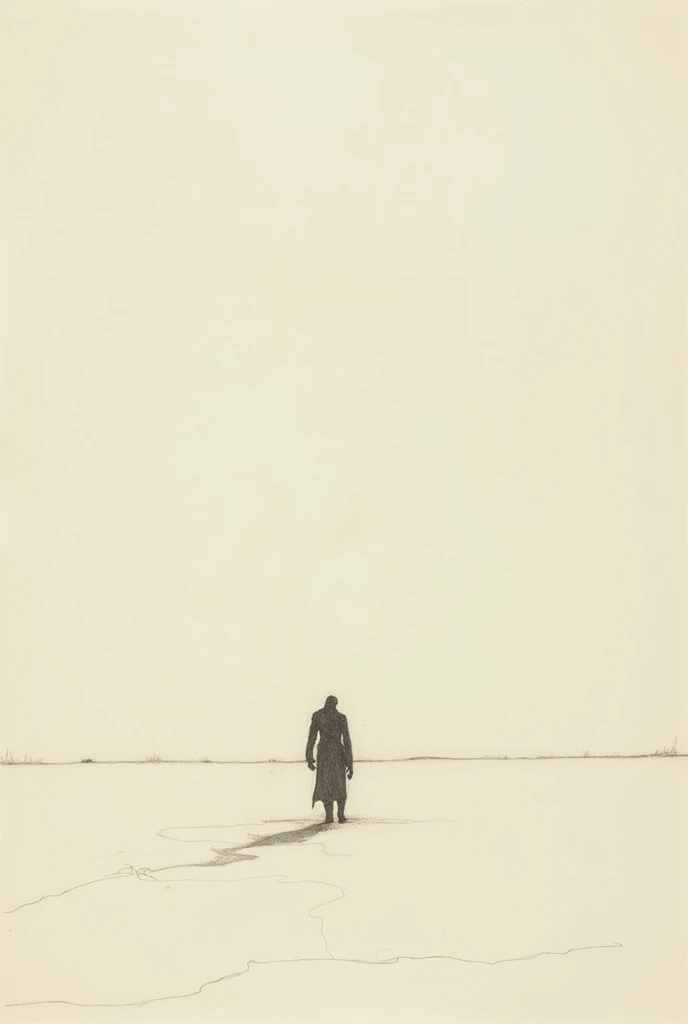Produce a stunning ink painting on white paper, showcasing a masterful example of multiple exposure art. This creation should seamlessly blend the shadowy, three-dimensional silhouette of a man in a Gothic fashion. The final piece should encompass elements of photography, cinema, 3D rendering, and illustration