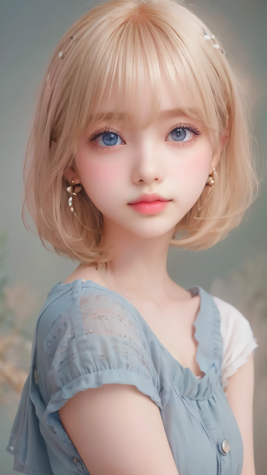 ((sfw: 1.4)), ((detailed face,  professional photography)), ((sfw, extra short hair, sidelocks-hair,  blond hair, Large, clear sky-blue eyes, earrings, 1 Girl)), Ultra High Resolution, (Realistic: 1.4), RAW Photo, Best Quality, (Photorealistic Stick), Focus, Soft Light, (()), (( (young face))), (surface), (depth of field), masterpiece, (realistic), woman, bangs, ((1 girl))
