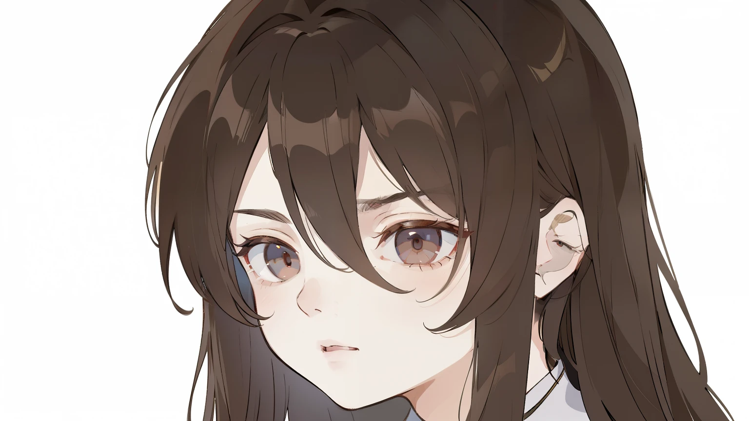 (, 8K, masterpiece :1.3), Perfect body、Long-haired handsome young man :1.4, Zhong Li, Zhongli, Dark brown hair, Breast swelling, Genshin Impact, On the ruins, In the hands of the spear, Very rich face and skin details, Delicate eyes, Double eyelids