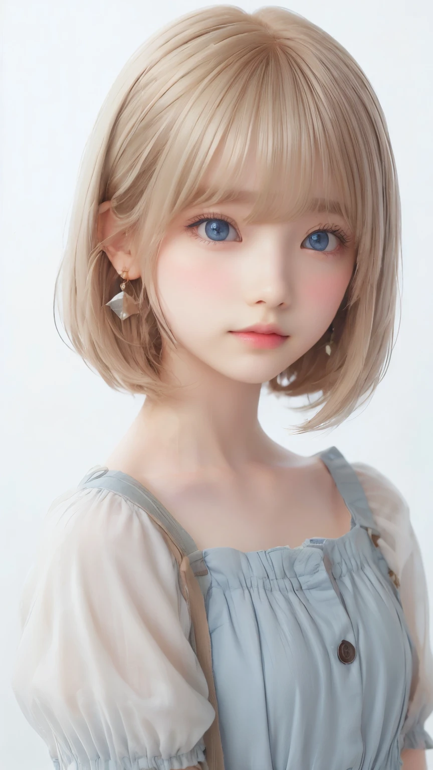 ((sfw: 1.4)), ((detailed face,  professional photography)), ((sfw, extra short hair, sidelocks-hair,  blond hair, Large, clear sky-blue eyes, earrings, 1 Girl)), Ultra High Resolution, (Realistic: 1.4), RAW Photo, Best Quality, (Photorealistic Stick), Focus, Soft Light, (()), (( (young face))), (surface), (depth of field), masterpiece, (realistic), woman, bangs, ((1 girl))
