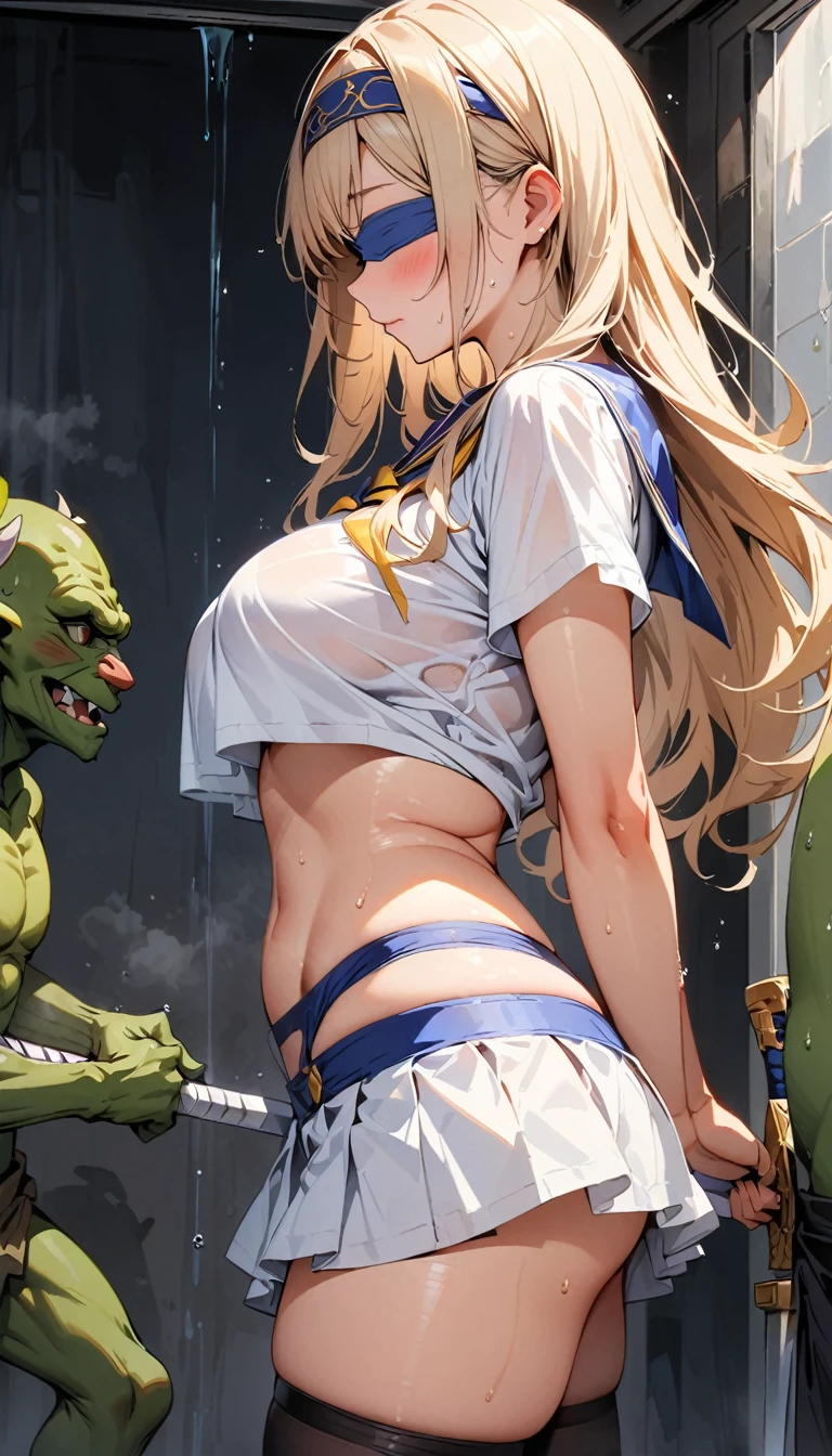 Ultra-high definition image quality、beautiful girl、Female Swordsman、Light Armor、Greeboots、Long Hair、blonde、20-year-old、A face screaming in disgust、Very short tight skirt、Sexy posture、Cowgirl、Inside the cave、Highest quality,Big Ass、Big Breasts、Thighs、Holy Sword Excalibur、pure white, Richly decorated panties、Her hair is fluttering in the wind、Big Ass、Valkyrie the War Maiden、Crotch close-up、Angle from directly below、Squat with your legs apart、Squat with your legs apart、Shift panties and insert penis、Sex、Cowgirl、Inserting a penis into the vagina、Feeling face、blush、Intense hip piston、Amazingly swaying breasts、Raped by Goblins、Goblin's penis、ゴブリンとSex、Goblins grab my arms and legs、Being restrained、back thrust、dorsal position