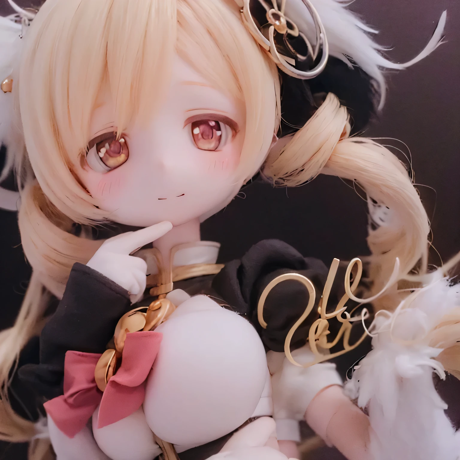 (Highest quality,ultra-detailed,masterpiece:1.2),Expressive eyes,Perfect Face,Beautiful Madoka Kaname,Pink long hair,Golden Eyes,Pink Lips,detailed,Anime Style,Vibrant colors,cute,Curvaceous and full,Blushing, Big Blonde Sexy pose, Accentuate your breasts, topless