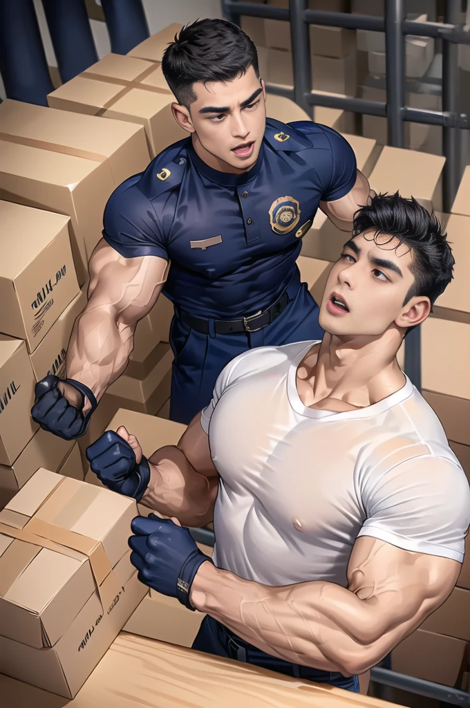 score_10, score_8_up, score_7_up, score_6_up, score_5_up, score_4_up,2 boys, male only, masculines facial,handsome face, face detail, nice eyes,full body,cute,nice pants,coffee shop storeroom, naked, standing blowjob, orgy,