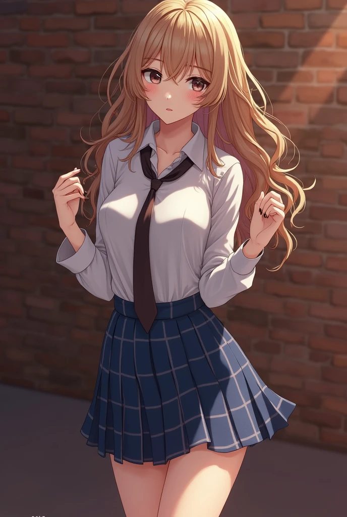 keikaruizawa, kei karuizawa, long hair, bangs, blunt bangs, (purple eyes:1.1), blonde hair, shirt, hair ornament, ponytail, scrunchie, blue scrunchie, 
BREAK skirt, shirt, bow, , pleated skirt, bowtie, sweater, (blue bow:1.2), white shirt, (clothes around waist:1.2),
BREAK indoors, classroom,
BREAK looking at viewer, BREAK (masterpiece:1.2), best quality, high resolution, unity 8k wallpaper, (illustration:0.8), (beautiful detailed eyes:1.6), extremely detailed face, perfect lighting, extremely detailed CG, (perfect hands, perfect anatomy),