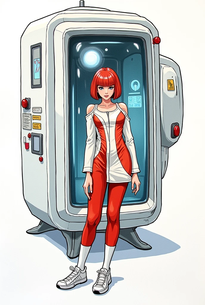 (otherworldly), highly insanely detailed, masterpiece, top quality, best quality, highres, 4k, 8k, RAW photo, (very aesthetic, beautiful and aesthetic), (((comic book, comic cover), action, dynamic, speech bubbles, bang:1.35), (The text on the cover should be bold and attention-grabbing, with the title of the magazine and a catchy headline. The overall style should be modern and trendy, with a focus on fashion and lifestyle), wall paper,fashion,depth of field, contrapposto,female focus,model, photorealistic,fine fabric emphasis), upper body, 1girl, (light brown eyes), very short hair, green hair, long bob hair,blunt bangs, yellow clothes, ruby red lips, , (posing in front of a colorful and dynamic background. She has a confident expression and is holding a statement accessory), (public Toilet, Simple, utilitarian design with linoleum flooring, stainless steel partitions between stalls, basic white porcelain toilets, wall-mounted soap dispensers, paper towel holders, dark background:1.25), (fantasy world)