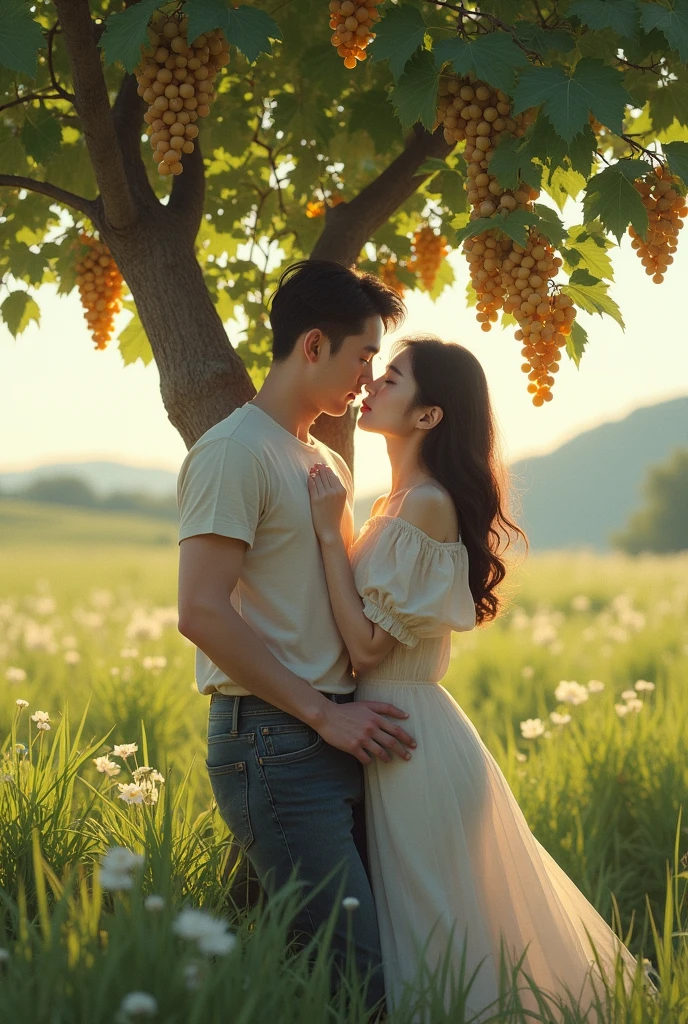She looks 13 but has the cute face of a 20-year-old idol smile gently A short, nude woman and two tall men in suits are sitting on a picnic sheet full body figure smaller bust dark lighting night park Cherry blossom viewing under the illuminated cherry blossoms at night Raw photo genuine live-action High definition