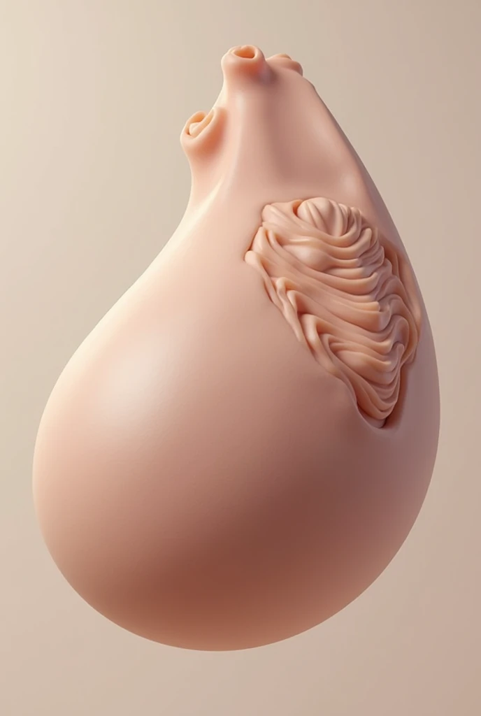 Nude woman with giant mega humongous butt and chest having a lot of condensed milk on her face