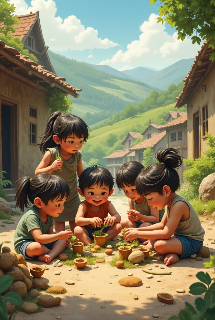 bohoai (happy children), playing with a ball