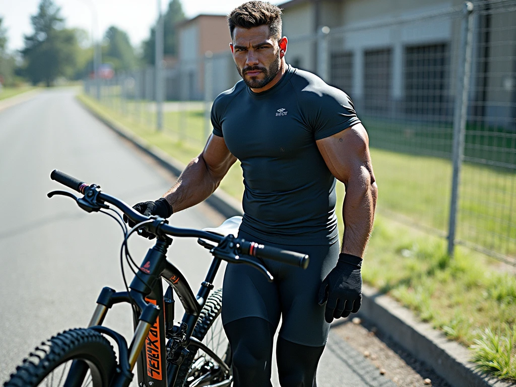  natural farther、Spain male、very handsome、abs、Pectoral muscle、 underwear、body hair、full-length picture，in the river