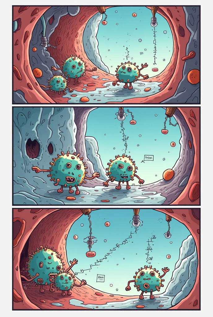 2 girls, trapped within sticky slimy cocoons made of silk, surrounded by worms