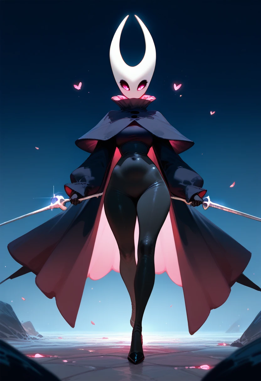 Hollow knight PornoQueen Full Body hair pink eyes glowing