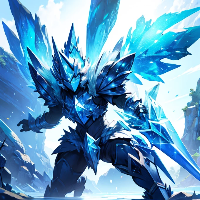 Crystal Monster Crystal Knight　Crystal Sword　Crystal Shield