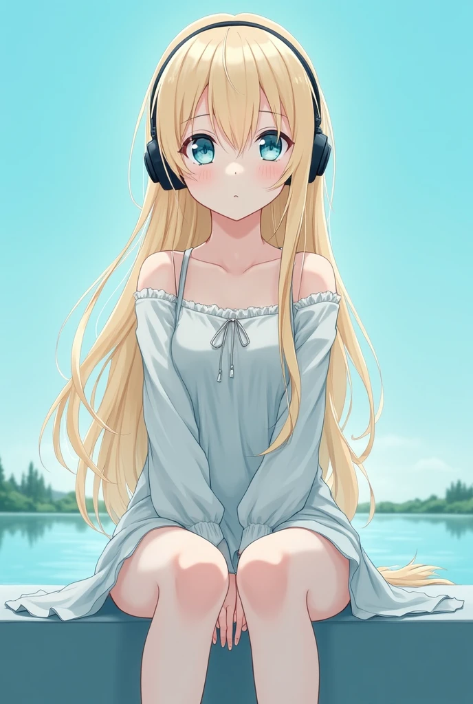 Best quality, masterpiece, ultra high res, detailed background, realistic, 1girl, solo, female, muscular, mature female, Straight hair, yellowish blonde, medium length, strands of hair hanging on the right side of face, makeup, eye shadow, sitting in a chair, legs open, showing panties, seductive scene, sticky school clothes, wet breasts, open mouth, serious face, sexy beak, beautiful eyes, well done, blue eyes (clear), sparkle knots eyes, erotic expression, school, real shadow and light, depth of field, huge large breasts, torn clothes, torn bra, uderboob, looking at the viewer, strong wind in the face, strong wind in the hair, loose hair, Miku Nakano, Konosuba, sweaty, wet, sexy, flushed, embarrassed, moaning, ((thick white liquid on the breasts)), (((very sweaty)) ((the body is dripping wet)) ((wet thighs)), ((spreading thighs)), no mistakes, well detailed, extremely well done, eyes well drawn, eyes well made, face well drawn, ((no art error))