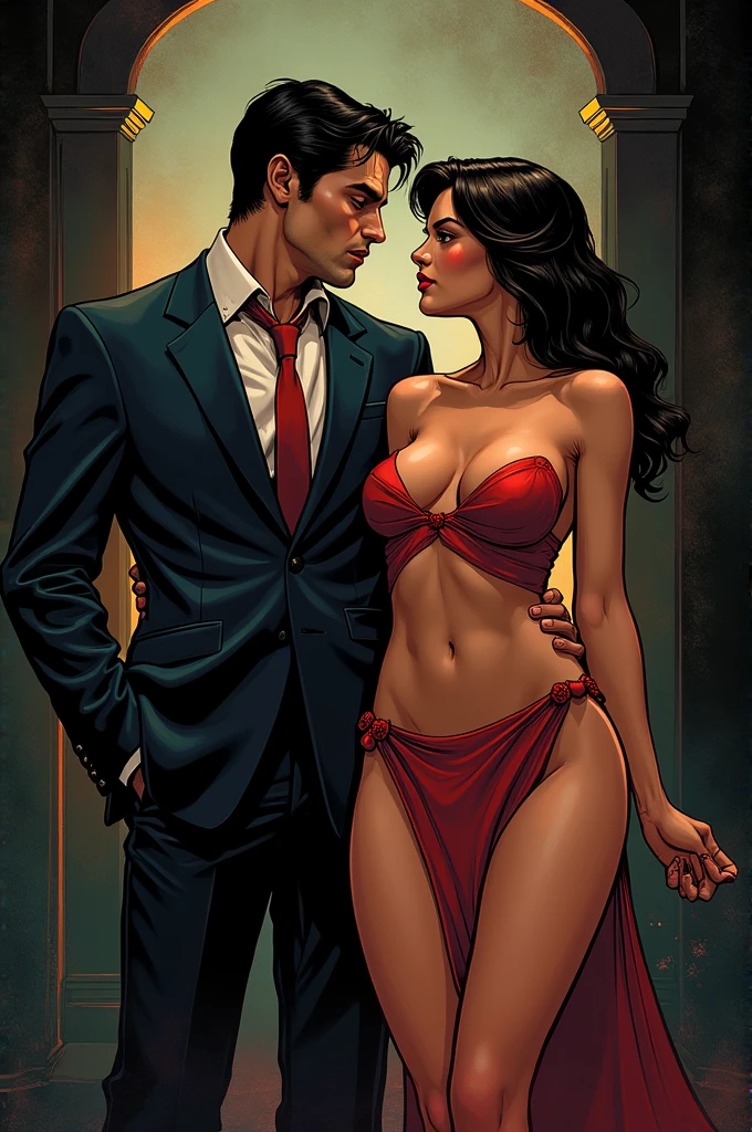 clipart, gloryhole, sexy, Man And Woman