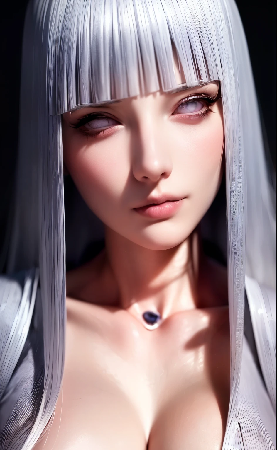 (8k detailed portrait, sharp focus, 1 girl, white hair, upper body, Midoridef, (high quality:1.2), (High detail:1.2), (master part:1.2), (extremely detailed:1.2), beautiful detailed eyes, beautiful detailed lips, extremely detailed face, long eyelashes, serene expression, realistic, photorealistic, studio lighting, vivid colors, intricate details)
