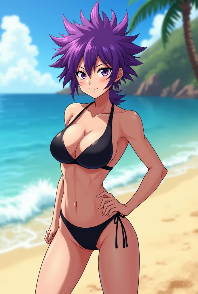 ((high quality colour line art)), (highly detailed), ((cute young girl crawling, smiling)), ((doggy style)), (((((small breasts))))), looking at viewer, necklace, (((sunny beach))), tanned skin, ((naked)) (((anatomically correct))), (long purple hair), smirk, (soft pussy), ((very young)), ((wet)), ((drooling))