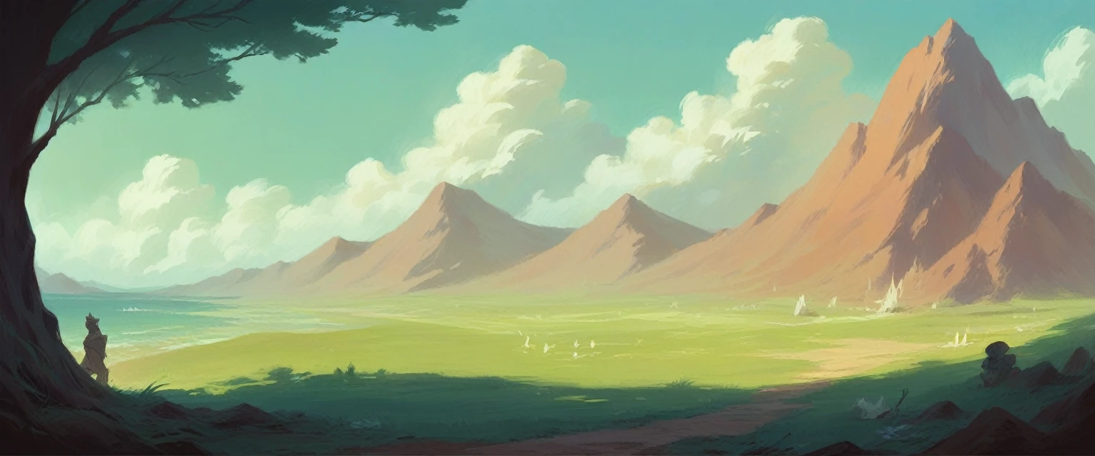 (summer prairie),passaros (poucas flores pequenas),(nuvens grandes),(Foco em campo profundo bokeh),(surrealismo),(hiper-detalhe),(luz suave),(ray tracing),(cinemactic), (blue skies: 1.3),(clima quente: 1.1),(detalhe de 8k)