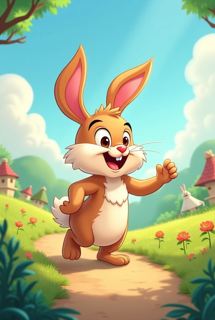 ((Bugs bunny)), ((big beautiful horse cock!)), (Crying in pain), (1 bunny, Medium Build, Solo:1.3), (Expressive Eyes, Brown:1.2), (standing Comfortable:1.2), (Large Butt,: 1.3), ((small horse cock!)), (Happy:1.2), (Green Grass, Sunny Day:1.2), (Tree in Background:1.2), (Wooden Fence, Nearby:1.2).
