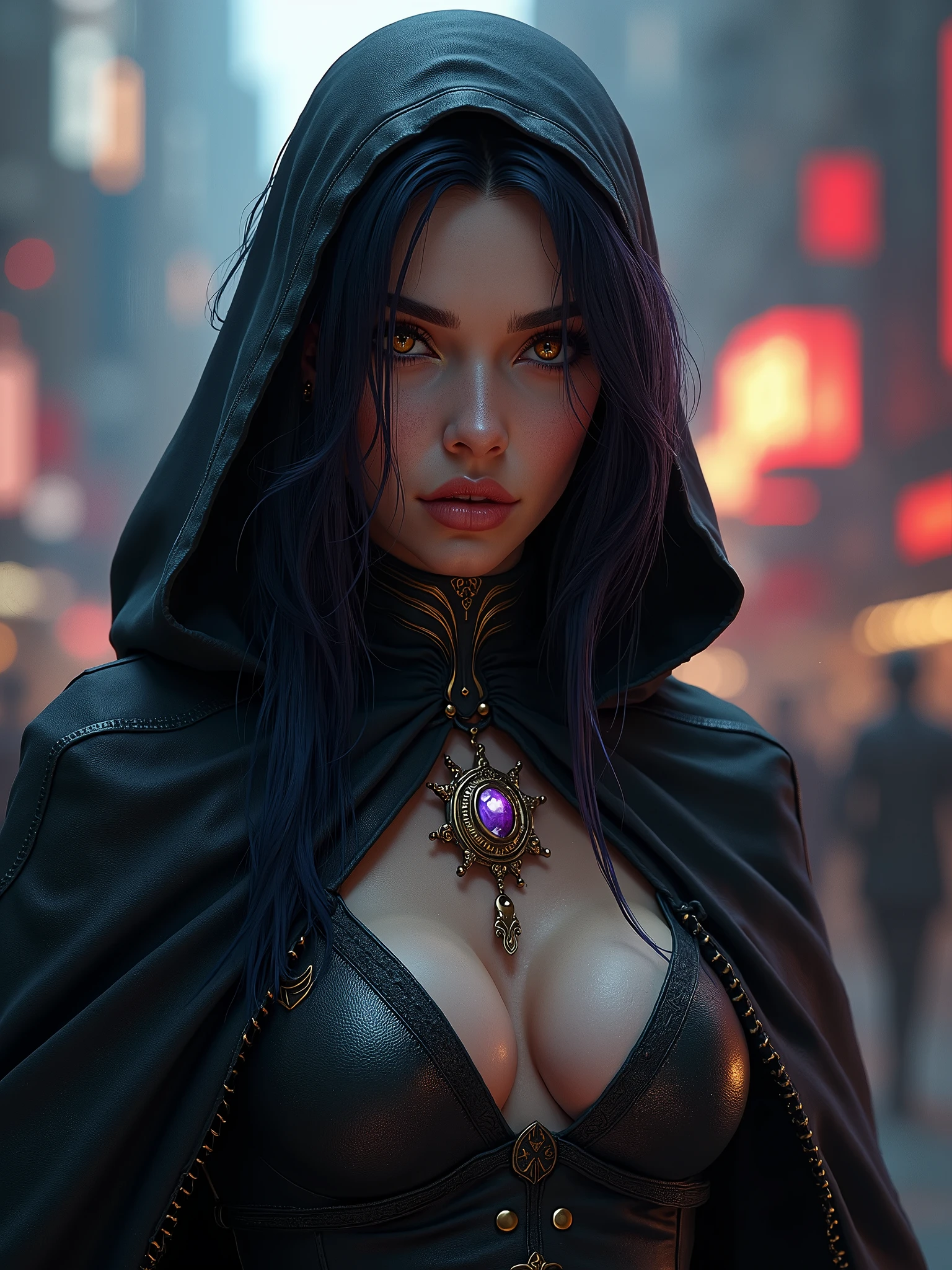 Medium full shot Portrait of an exotic stunningly beautiful  woman wearing urban outfit at a subway station, Alluring gaze, Captivating expression, perfect detailed face, detailed symmetric hazel eyes with circular iris, realistic, stunning realistic photograph, 3d render, octane render, intricately detailed, cinematic, trending on artstation, Isometric, Centered hipereallistic cover photo, awesome full color, 12k, high definition, cinematic,  stylized digital art, smooth, ultra high definition, 8k, unreal engine 5, ultra sharp focus, intricate artwork masterpiece, ominous, epic,  h. r. giger and beksinski, highly detailed, vibrant