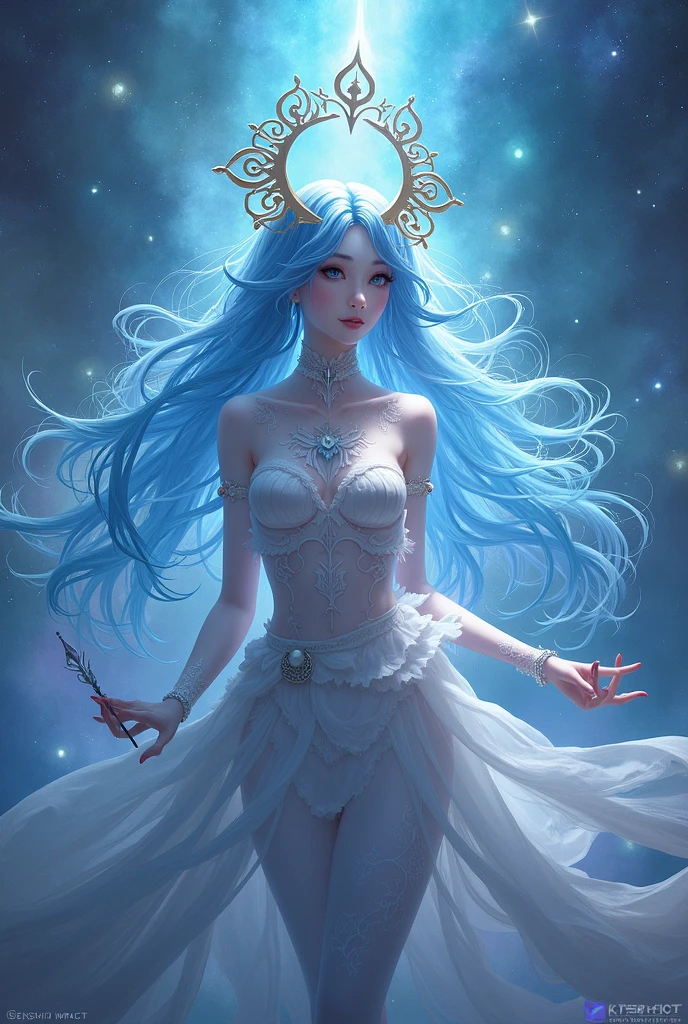 desenho de uma mulher jovem bonito, long flowing hair, corpo brilhante bioluminescente transparente, em um fundo escuro profundo, Glassmorphisom,   32k por AiLove, Misterioso