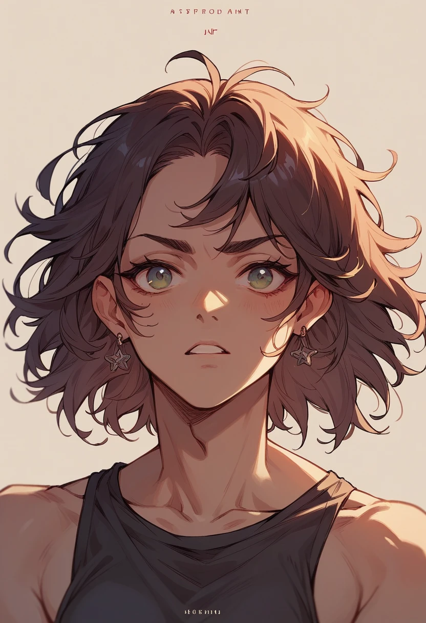 A 13-year-old girl and a  active boy 
