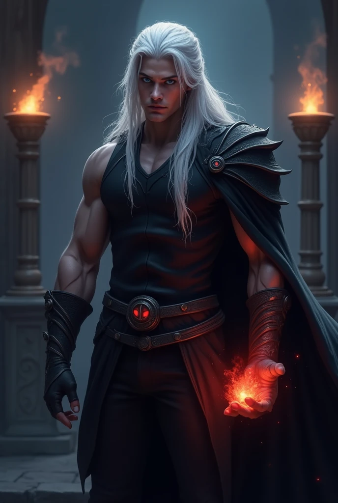 Full art design, masterpiece, ultra detailed 4k high resolution HD, fan art, A pale man, white darkness man vampire, vampire tooth visible, all this body straight, long hair, red eyes, with a vampire pant, in the forest on the moonlight, dark horror, dark fantasy, blood everywhere, lugubrious, disaster recovery heal. Look like the one, the only last vampire, very strong, weapon from future, long knife like sword, mysterious, strange, mystical, powerful and amazing. Very dark picture. Darkness, horror, vampire realistic 