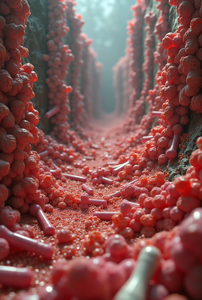 Rain of blood but it must be morning and clear light, desert, too realistic,